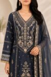 Grey Embroidered Kurta Set - Image 2