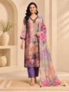 Pastel Floral Printed Kurta Set
